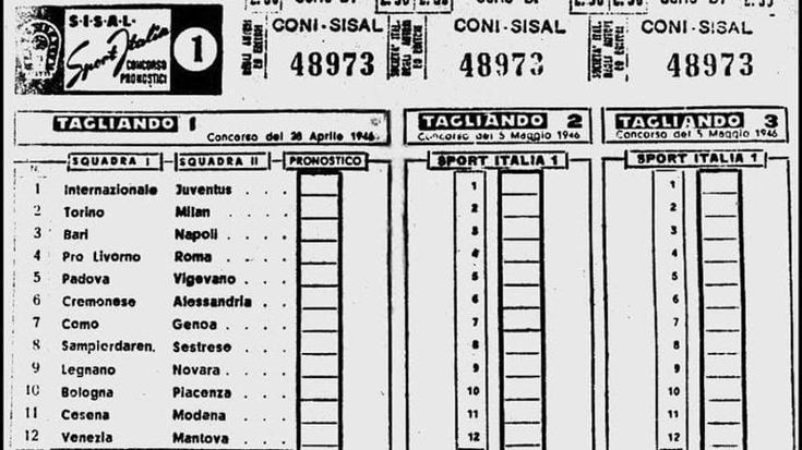 Quando l’Italia sognava con l’1X2: la schedina del Totocalcio compie 80 anni