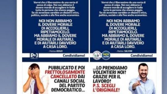 La memoria dei social: quando la Lega beffava il Pd "rubando" a Renzi lo slogan sui migranti 