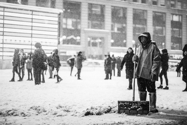 NY in bianco di Gianluca Vassallo: lo sguardo d'artista nella tormenta
