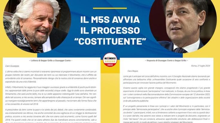 Gli ex parlamentari 5S fanno quadrato attorno a Grillo: “Conte ha stravolto il Movimento. Si assuma la responsabilità del tracollo”
