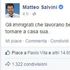 Salvini contro Muntari su Facebook: 