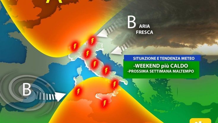 Previsioni meteo, weekend più caldo ma è solo un'illusione: arriva il ciclone Oscar