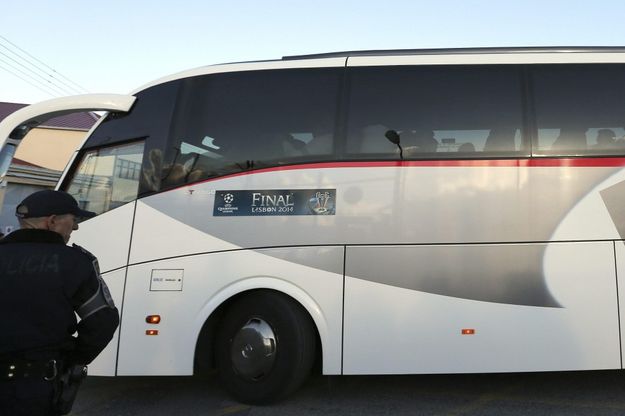 Champions, l'arrivo del Real Madrid a Lisbona