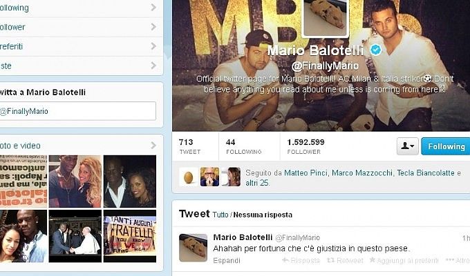 Il giudice non punisce Spolli. Balotelli: "C'&egrave; giustizia in questo paese..."