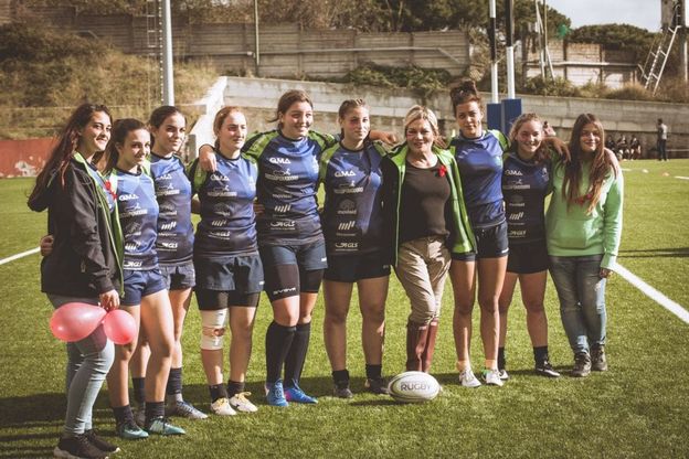 Rugby , Cristina Donadio e le ragazze dell'Amatori: no alla violenza sulle donne