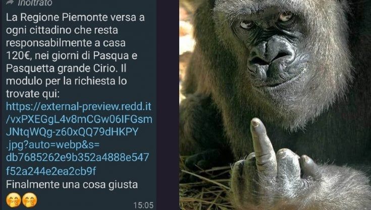 Pasqua, 120 euro dalla Regione a chi sta a casa: ma l'avviso virale è una fake news