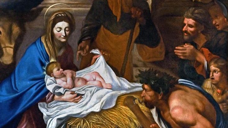 La scena della Natività, umana sempre più umana