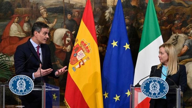 Al Consiglio descalation di Meloni e Sanchez: mini proroga blocco Schengen, poi misure sostitutive