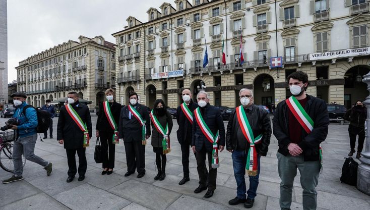 "Regione Piemonte, a che gioco stai giocando?" Le foto della protesta contro il "liberi tutti" alle slot machine