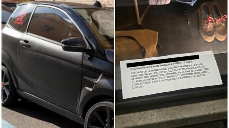 Minicar, spunta il biglietto contro uno dei giovani dei raid: "Piccolo assassino, sei un mostro"