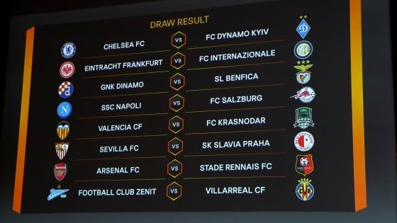 Europa League, sorteggio ottavi: l'Inter pesca l'Eintracht Francoforte, il Salisburgo per il Napoli
