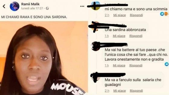 L'orgoglio di Rama in un video: "Sono una sardina". E la coprono d'insulti razzisti 