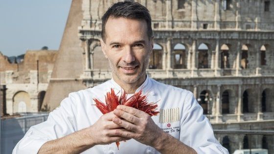 Dal Colosseo alla cucina, da Aroma è tutto a vista. E lo chef gongola