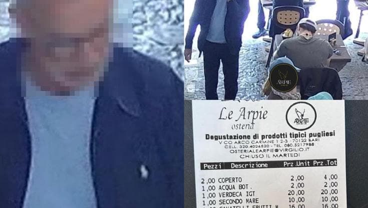 Bari, pranzano e non pagano 75 euro di conto a Le Arpie. Il titolare: "Presentatevi o vi denunciamo"