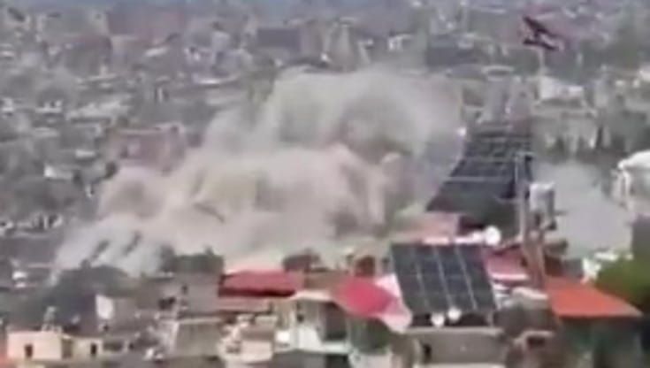 Nuovo bombardamento su Beirut: le prime immagini dai social
