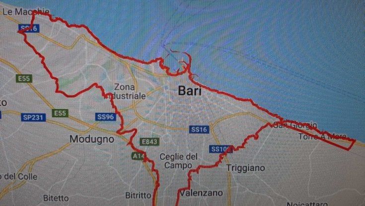 Ingegnere realizza la mappa online con i confini amministrativi di Bari: "Serve per non incorrere in sanzioni da zona arancione"