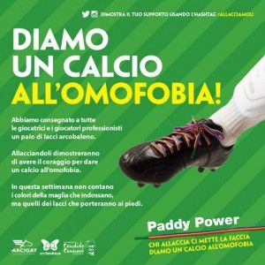 Campagna contro l'omofobia, s&igrave; di Federcalcio e Nazionale