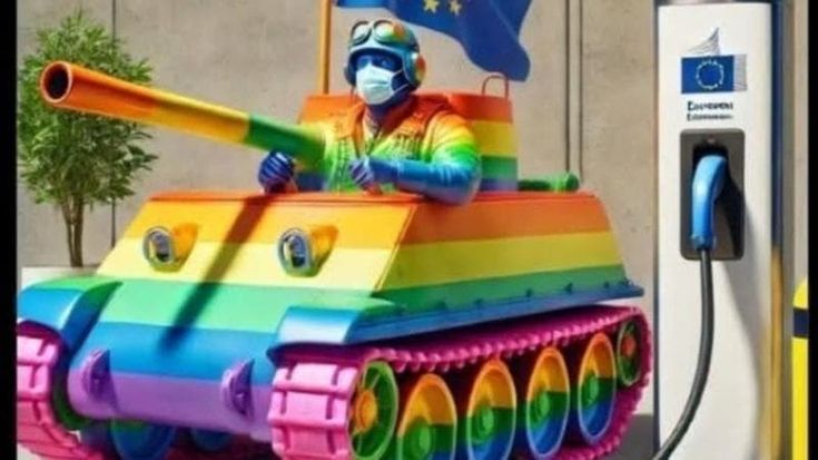 Sui social la foto del carro armato arcobaleno, è polemica tra il presidente della Gesap e il Pd