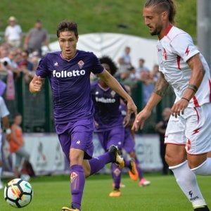Fiorentina, il ritiro si chiude con un pari: con il Bari è 1-1