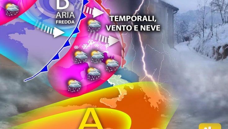 Previsioni meteo: aprile ancora instabile, in arrivo pioggia e neve a quote molto basse