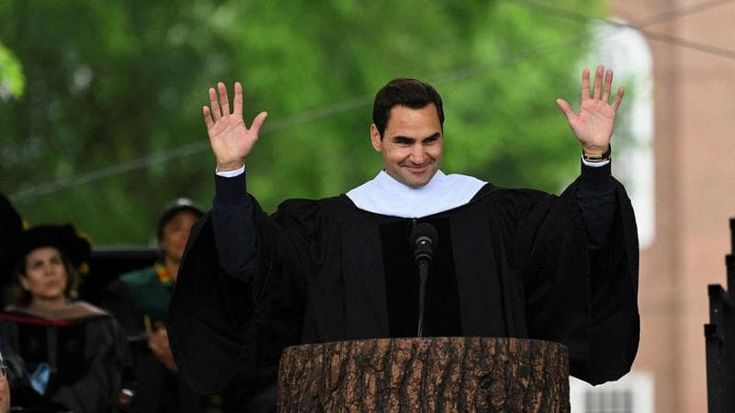Federer e le tre lezioni del tennis, l’emozionante discorso agli studenti