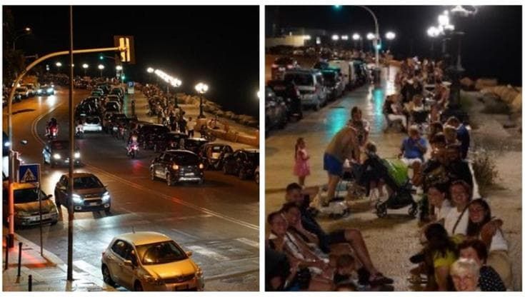 Bari, assalto serale con tavolini e auto in tripla fila sul lungomare: “È il vero rifugio climatico”
