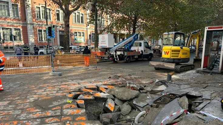 Voragine si apre in viale Brianza: disagi per il traffico tra Loreto e Centrale