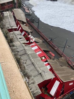 Corso Italia, bagni devastati e palme pericolanti