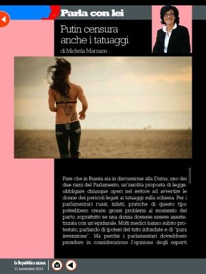 Putin censura anche i tatuaggi