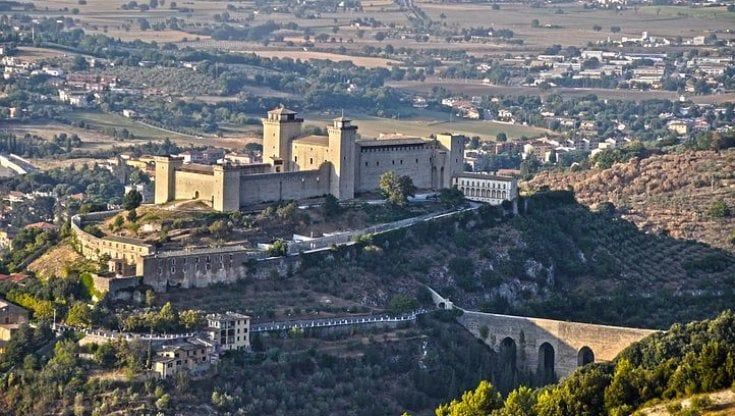La Rocca di Spoleto sede del Museo nazionale del Ducato 