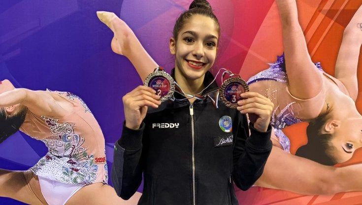 Ginnastica ritmica, è nata una stella: doppio podio in Coppa per Sofia Raffaeli