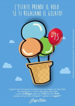Compie quindici anni il gelato di Gay Odin: festa nei punti vendita a Napoli