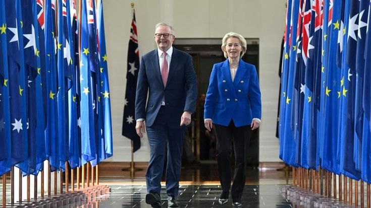 Accordo Ue-Australia, via il 99% dei dazi. Von der Leyen: “Si apre una nuova era di amicizia”