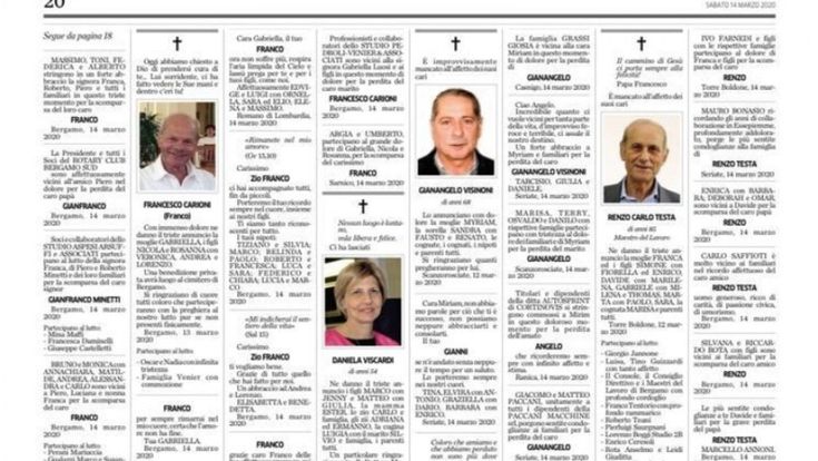 In lode dei necrologi, ultima difesa contro l'angoscia
