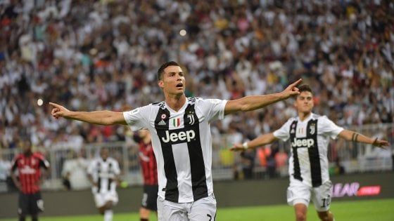 Juventus-Milan 1-0: il segno di Ronaldo, Supercoppa ai bianconeri