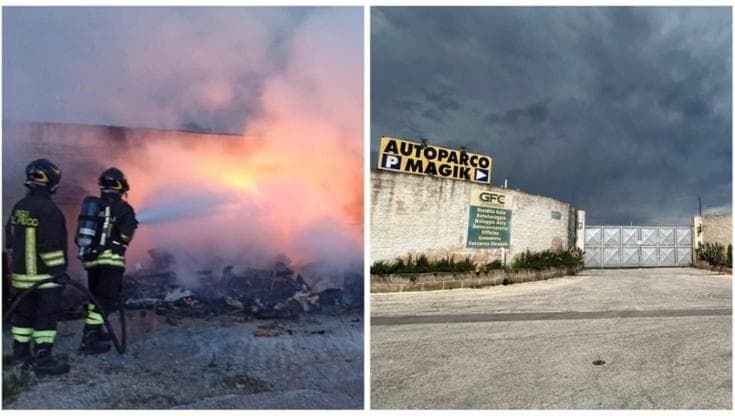 Mistero a Bisceglie, il corpo carbonizzato del guardiano dell’autoparco in una roulotte in fiamme