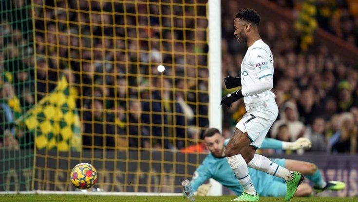 Premier: Sterling scatenato, il City domina a Norwich. Solo un pari per lo United