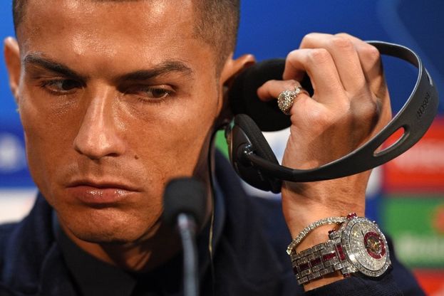 Cristiano Ronaldo e l'orologio da 1,5 milioni di euro