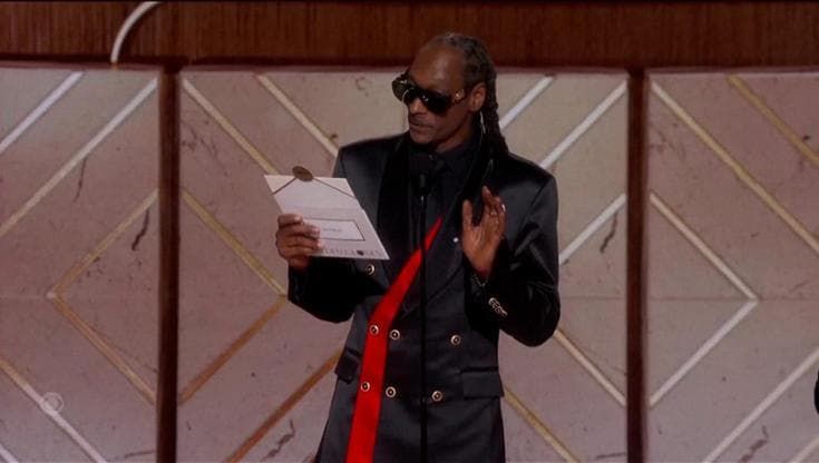 Golden Globe, Snoop Dog premia ma viene censurato: cosa ha detto sul palco