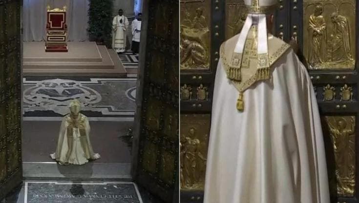 San Pietro, Papa Leone XIV chiude la Porta Santa aperta un anno fa da Papa Francesco