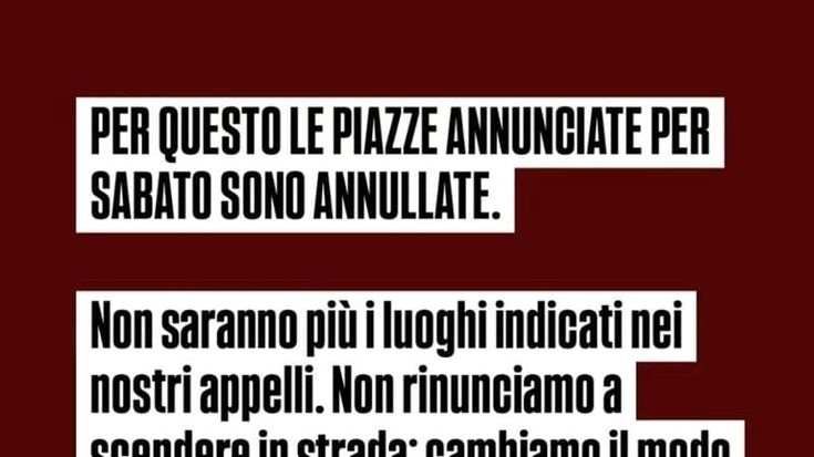 Piazze blindate, la sfida del Movimento1710: “Cortei annullati, vi diremo noi dove e quando”