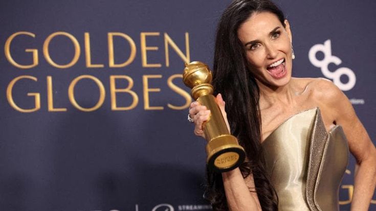 La rivincita di Demi Moore: trionfo ai Golden Globe dopo le cadute e l’oblio