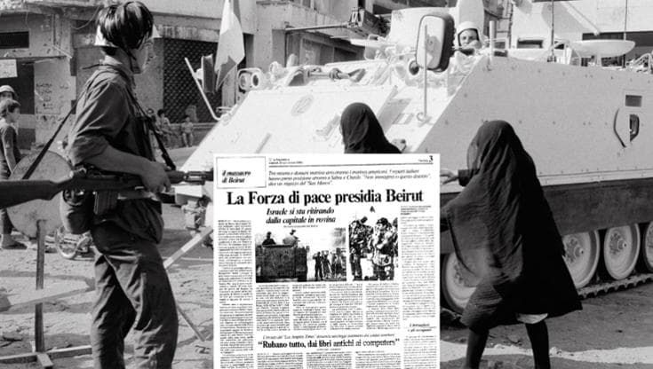 Le forze di pace Onu presidiano Beirut