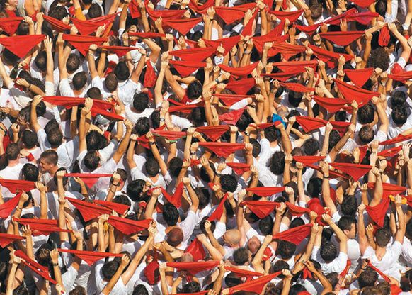 La corsa dei tori a Pamplona