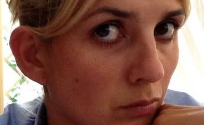 Micaela Quintavalle, autista e leader del sit-in <br />"Cos&igrave; l'Atac calpesta i nostri diritti"