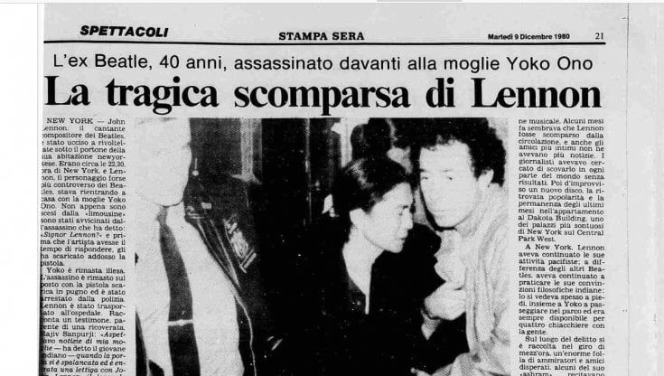 La mia corsa in ospedale per raccontare la morte di Lennon, pensando alle sue canzoni