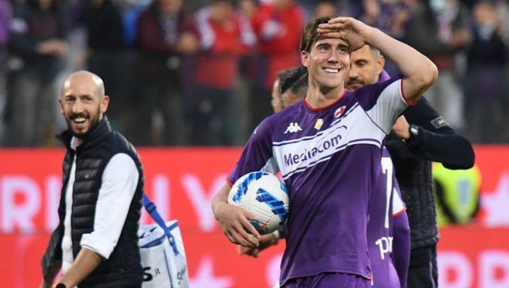 Fiorentina-Spezia 3-0, show di Vlahovic con una tripletta