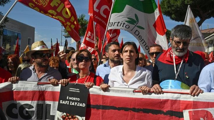 Caporalato, Schlein con la Cgil: “Sequestro per gli sfruttatori”