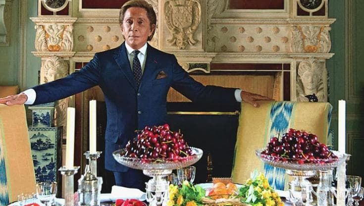 Valentino, un imperatore dello stile anche a tavola