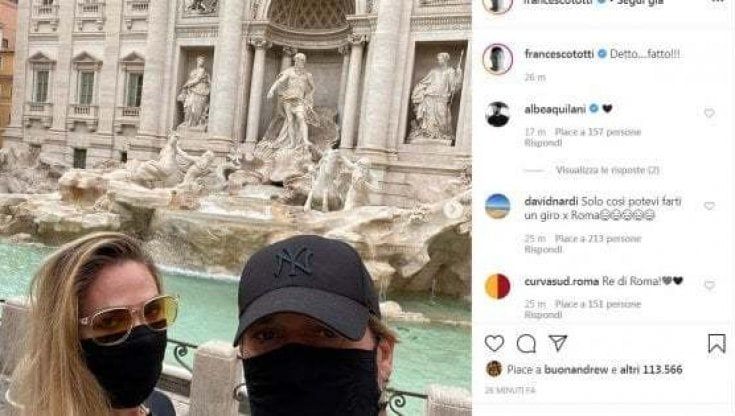 Coronavirus Roma, Francesco Totti e Ilary Blasi positivi al Covid